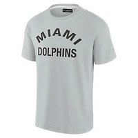 Unisex Gray Miami Dolphins Elements Super Soft Short Sleeve T-Shirt