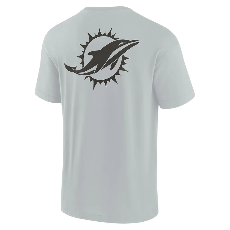 Unisex Gray Miami Dolphins Elements Super Soft Short Sleeve T-Shirt