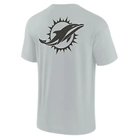 Unisex Gray Miami Dolphins Elements Super Soft Short Sleeve T-Shirt