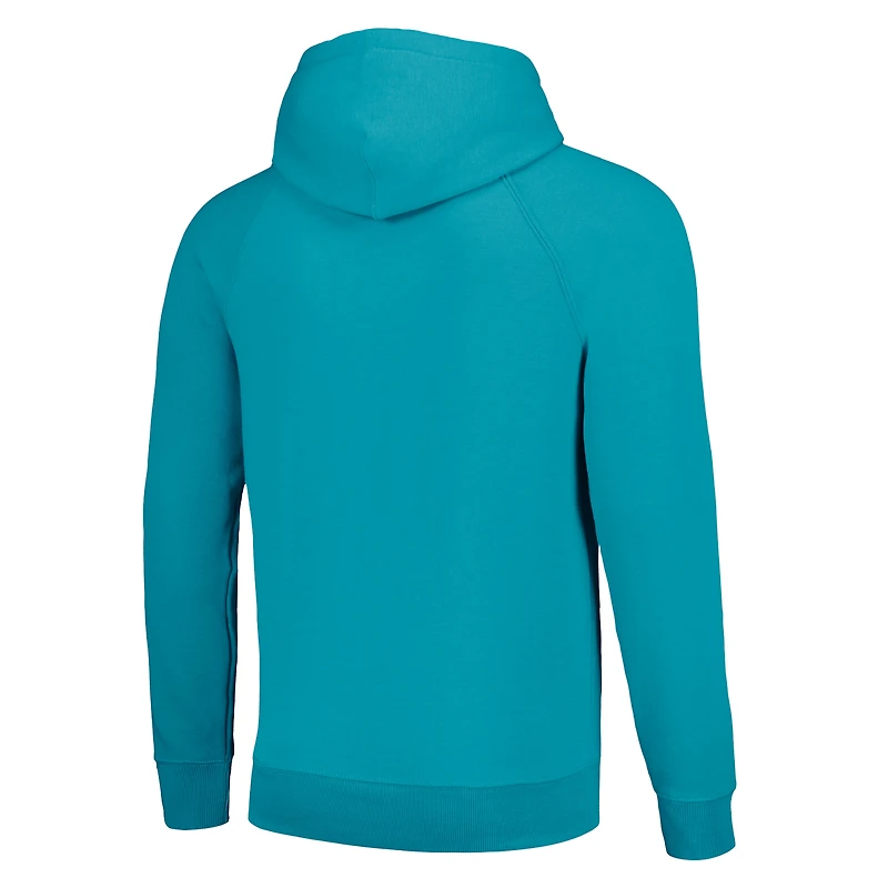 Unisex Homage  Aqua Miami Dolphins Hyperlocal Raglan Pullover Hoodie