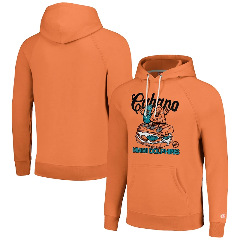 Unisex Homage Gray Miami Dolphins NFL x Guy Fieri’s Flavortown Tri-Blend Pullover Hoodie