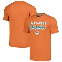 T-shirt unisexe orange hommage Miami Dolphins The NFL ASL Collection par Love Sign en langue des signes américaine