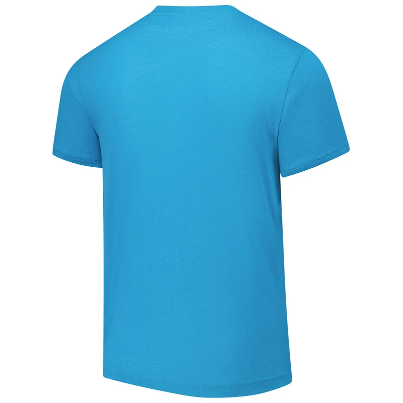 Unisex Homage Tyreek Hill Heathered Aqua Miami Dolphins NFL Blitz Player Tri-Blend T-Shirt