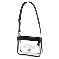 Sac bandoulière mini à chaîne en plastique WEAR by Erin Andrews Miami Dolphins