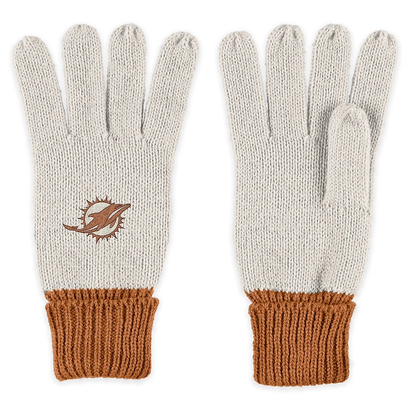 WEAR by Erin Andrews Miami Dolphins Tonal Scarf and Gloves Set