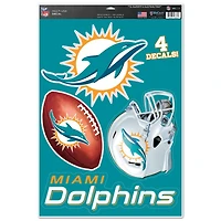 WinCraft Miami Dolphins 11" x 17" #1 Fan Multi-Use Decal Sheet