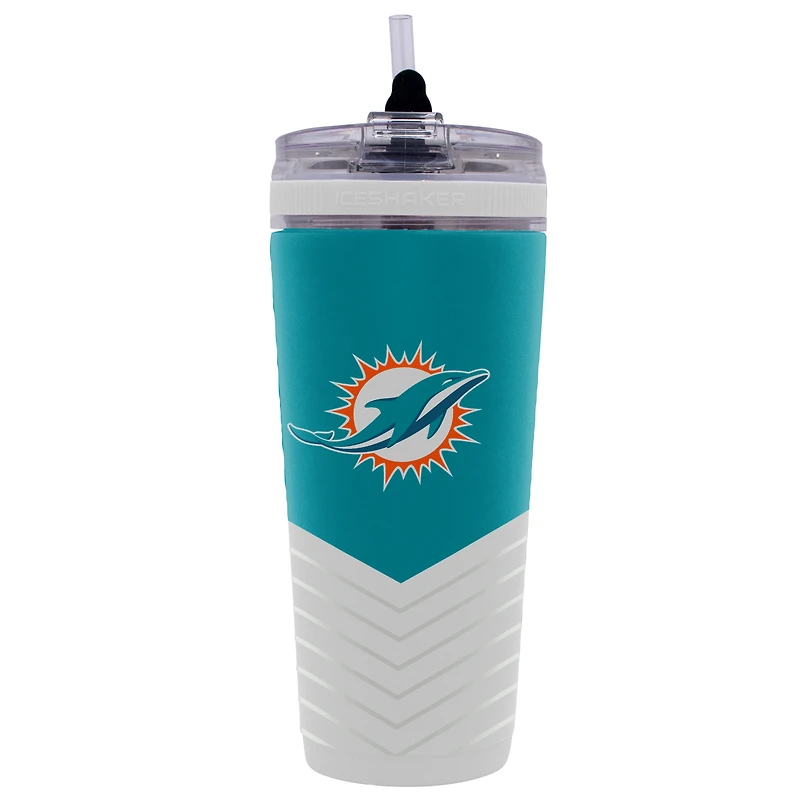 Bouteille shaker WinCraft Miami Dolphins 4D Flex Ice de 770 ml