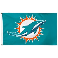 Drapeau WinCraft Miami Dolphins Deluxe 90 x 150 cm (3 x 5 pi) - Impression recto simple