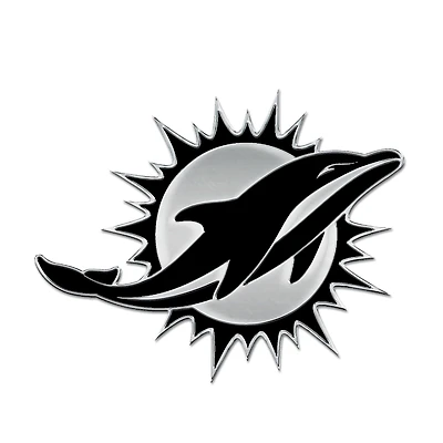 WinCraft Miami Dolphins Chrome Auto Emblem