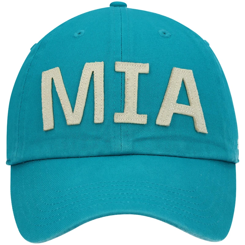 Casquette réglable '47 Aqua Miami Dolphins Finley Clean Up pour femme