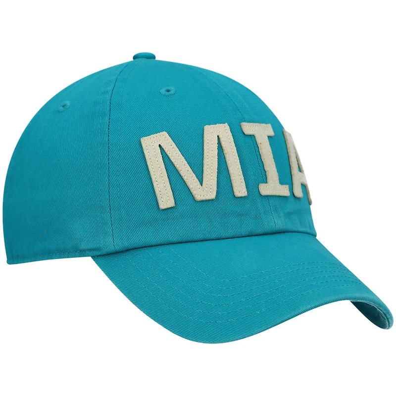 Casquette réglable '47 Aqua Miami Dolphins Finley Clean Up pour femme