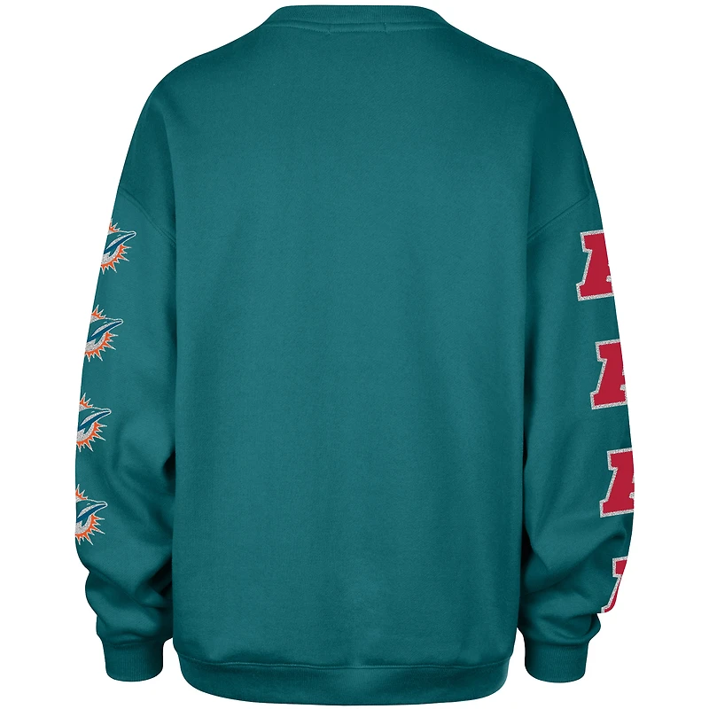 Sweat-shirt oversize « 47 Aqua Miami Dolphins Go Big » pour femme