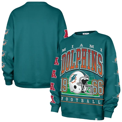 Sweat-shirt oversize « 47 Aqua Miami Dolphins Go Big » pour femme
