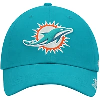 Women's '47 Aqua Miami Dolphins Miata Clean Up Adjustable Hat
