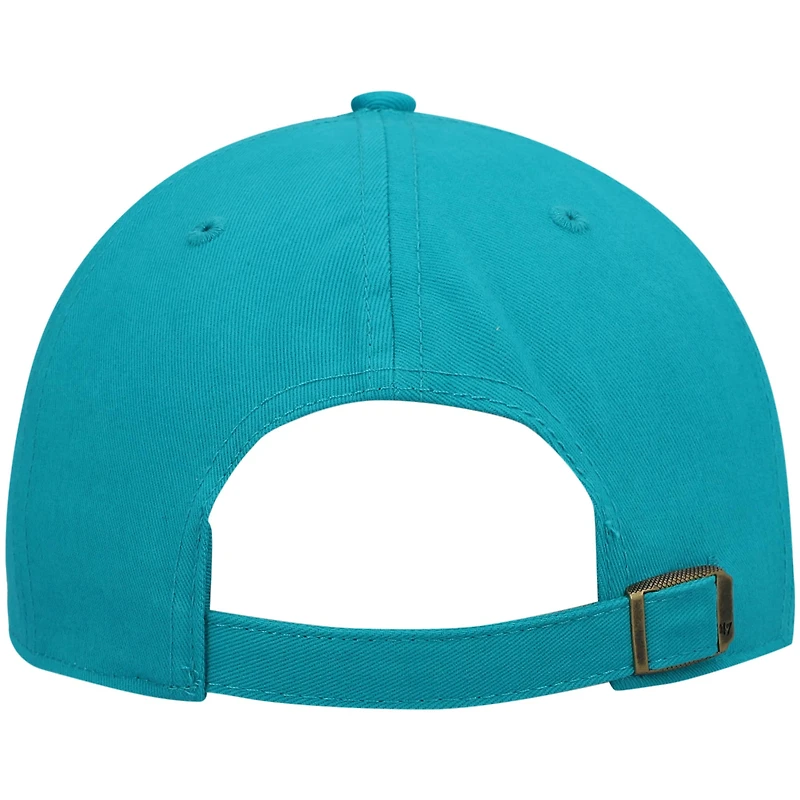 Casquette réglable pour femme '47 Aqua Miami Dolphins Miata Clean Up Primary