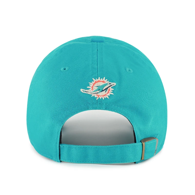 Women's '47  Aqua Miami Dolphins Zoey Clean Up Adjustable Hat