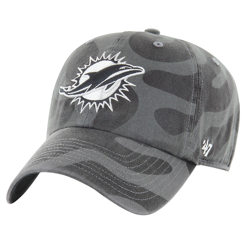 Casquette ajustable Freeform Clean Up 47 pour femme, couleur anthracite, Miami Dolphins