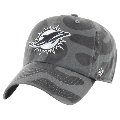 Casquette ajustable Freeform Clean Up 47 pour femme, couleur anthracite, Miami Dolphins