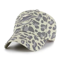 Casquette ajustable Bagheera Clean Up grise pour femme, modèle 1947, des Dolphins de Miami
