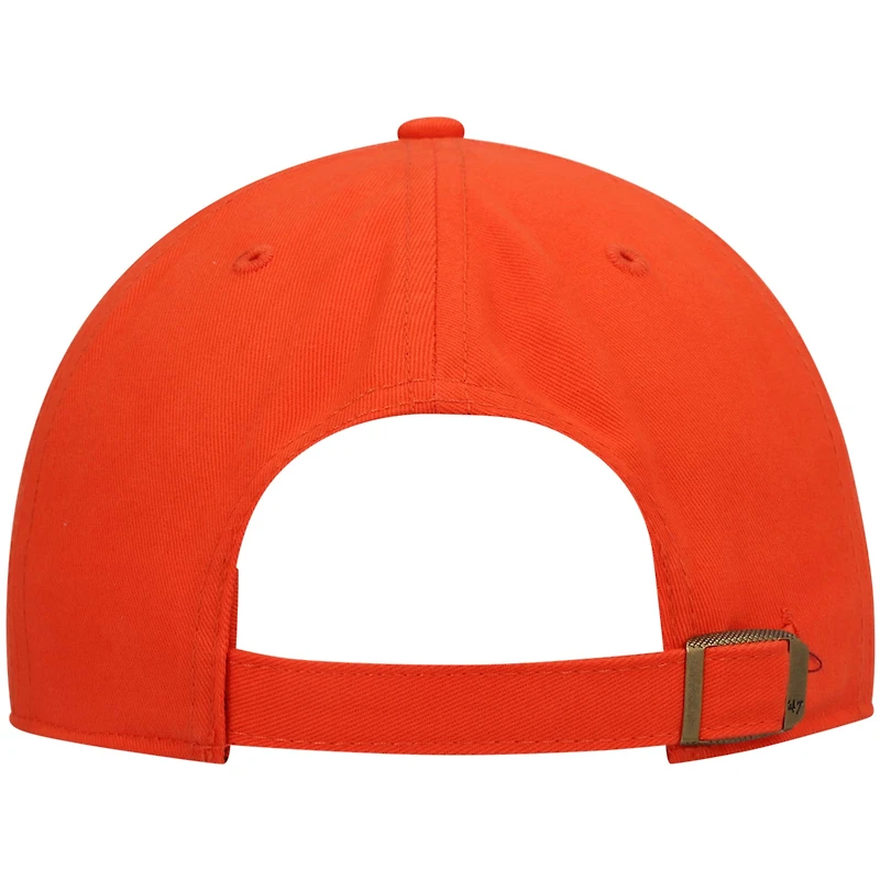 Women's '47 Orange Miami Dolphins Miata Clean Up Secondary Logo Adjustable Hat