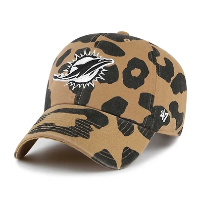 Women's '47  Tan Miami Dolphins Rosette Clean Up Adjustable Hat