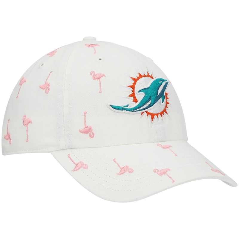 Casquette réglable '47 Miami Dolphins Confetti Clean Up pour femme, blanc