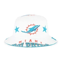 Women's '47  White Miami Dolphins Energize Bucket Hat