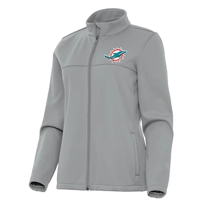 Veste de golf zippée intégrale Antigua Miami Dolphins Links 2 pour femme