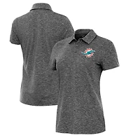Polo Antigua Heather noir pour femme des Miami Dolphins Matter