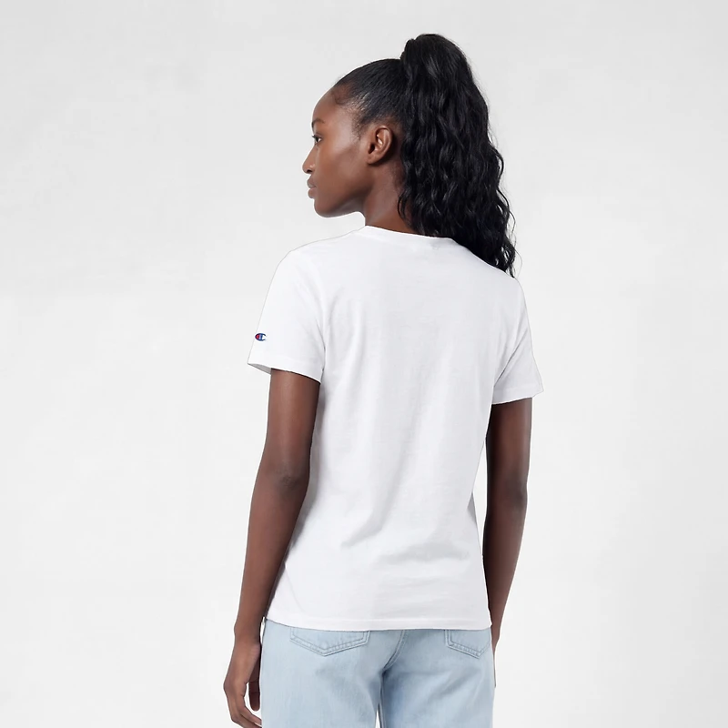 Women's Champion  White Miami Dolphins Logo T-Shirt