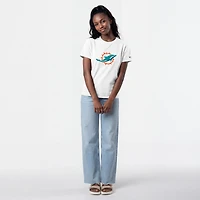 Women's Champion  White Miami Dolphins Logo T-Shirt