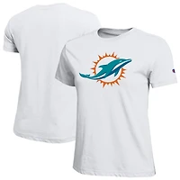 Women's Champion  White Miami Dolphins Logo T-Shirt