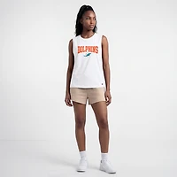 Women's Champion  White Miami Dolphins Muscle Tank Top