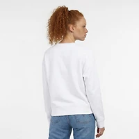 Women's Champion  White Miami Dolphins Powerblend Fleece Sweatshirt