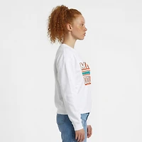 Women's Champion  White Miami Dolphins Powerblend Fleece Sweatshirt