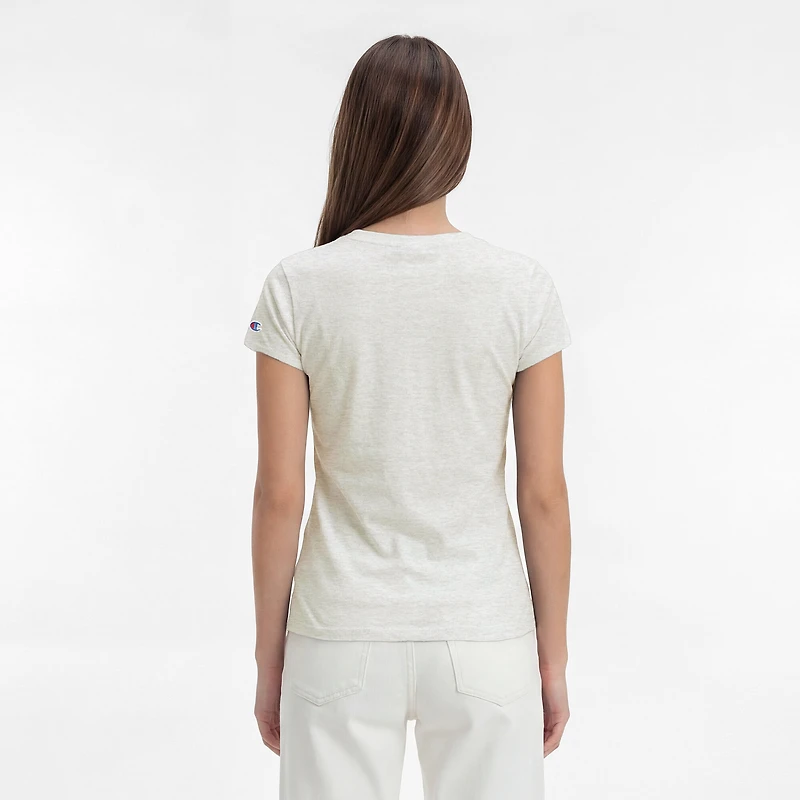 Women's Champion White Miami Dolphins Triumph Tri-Blend V-Neck T-Shirt