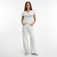 Women's Champion White Miami Dolphins Triumph Tri-Blend V-Neck T-Shirt