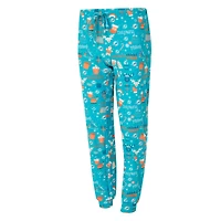 Ensemble de nuit pour femme Concepts Sport Aqua Miami Dolphins, t-shirt à manches longues et pantalon couleur châtaigne