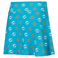 Jupe-short de nuit en tricot à imprimé intégral Record Miami Dolphins Sport Aqua pour femme
