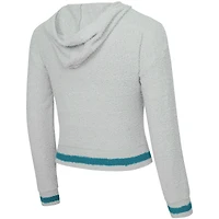 Ensemble sweat à capuche et short manches longues Whitley gris Miami Dolphins pour femme Concepts Sport