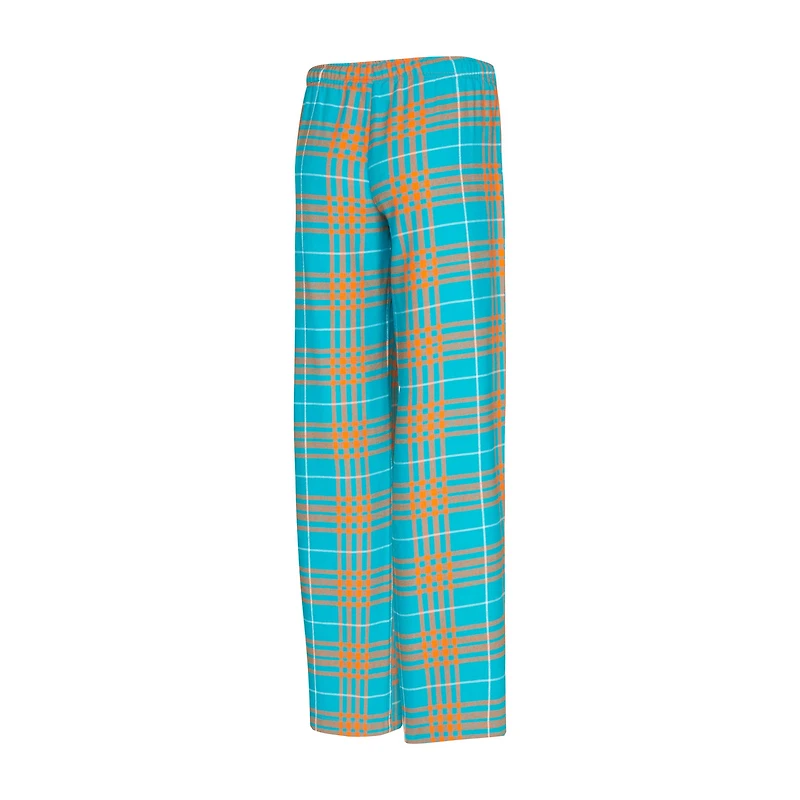Ensemble de nuit pour femme avec t-shirt et pantalon en flanelle Concepts Sport Miami Dolphins Vector