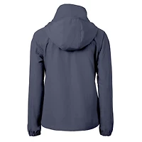 Veste zippée intégrale en tissu recyclé écologique pour femme, bleu marine, des Miami Dolphins Charter de Cutter & Buck