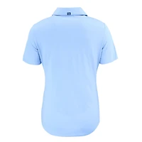Women's Cutter & Buck Powder Blue Miami Dolphins Coastline Epic Comfort Eco Recycled Polo