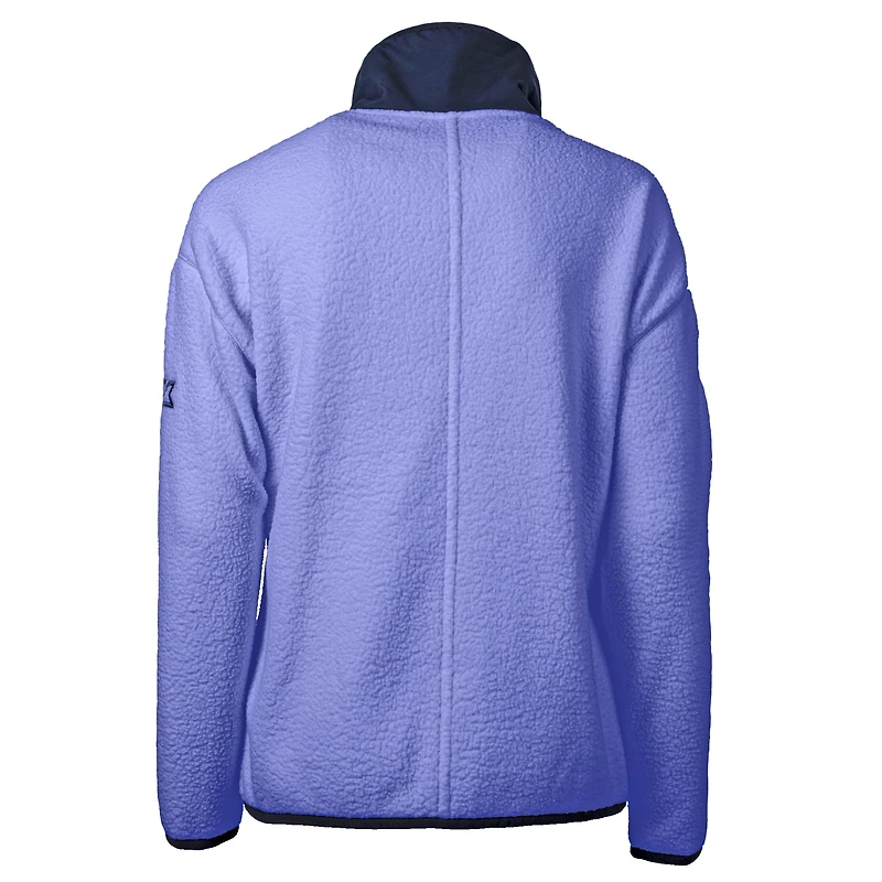 Veste polaire écologique Cascade violette Miami Dolphins pour femme de Cutter & Buck