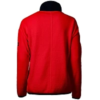 Veste polaire entièrement zippée en sherpa écologique Cascade des Dolphins de Miami pour femme Cutter & Buck Red