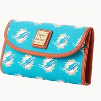 Women's Dooney & Bourke Miami Dolphins Team Color Continental Clutch