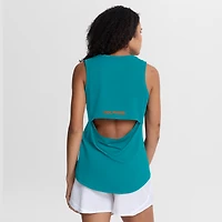 Débardeur de performance Fanatics Aqua Miami Dolphins pour femme, dos en maille drapée