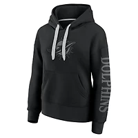 Women's Fanatics  Black Miami Dolphins Elements Next Pullover Hoodie