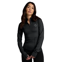 Veste zippée quart de tour Fanatics noire pour femme Miami Dolphins Elements