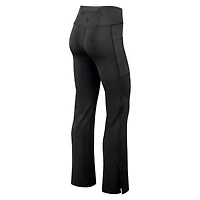 Women's Fanatics Black Miami Dolphins Studio Fitted Flared Leggings